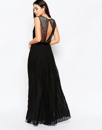 Платье макси с плиссированной юбкой Lavand - Черный