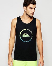 Майка с пляжным принтом Quiksilver - Черный