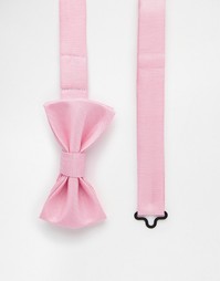 Бледно-розовый однотонный галстук-бабочка Devils Advocate - Розовый