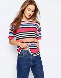 Футболка в разноцветную полоску ASOS - Мульти