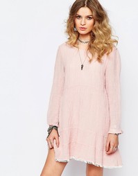 Свободное платье Stevie May Dusky Ends - Розовый