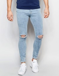 Рваные супероблегающие джинсы Dr Denim Dixy - 80s stone