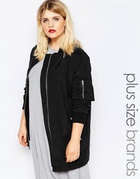 Куртка-пилот Boohoo Plus - Черный