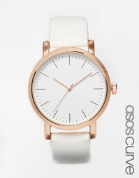 Часы с крупным циферблатом ASOS CURVE - Белый