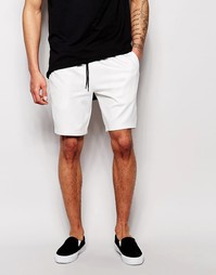 Шорты из искусственной кожи ASOS - Белый