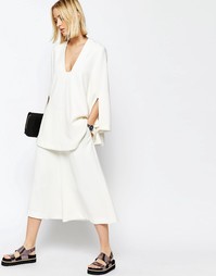 Юбка-шорты с широкими штанинами ASOS WHITE - Белый