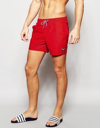 Однотонные шорты для плавания Hollister - Красный