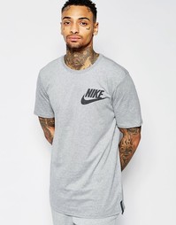 Футболка с заниженной кромкой Nike Futura 799338-091 - Серый