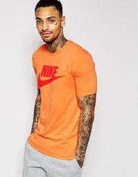 Оранжевая футболка Nike Futura Solstice 807929-868 - Оранжевый