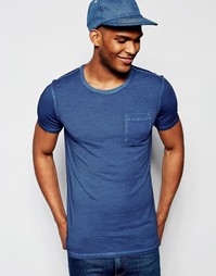 Футболка с карманом United Colors of Benetton - Синий