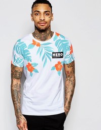 Футболка с цветочным принтом Hero's Heroine - Белый