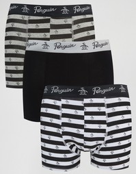 Комплект из 3 шортов-боксеров Original Penguin - Черный