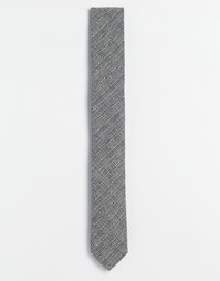 Узкий фактурный галстук ASOS - Серый