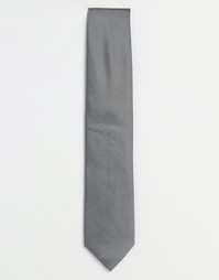 Серый фактурный галстук ASOS - Серый