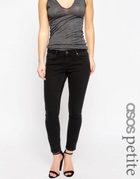 Черные джинсы скинни ASOS PETITE Whitby - Выбеленный черный