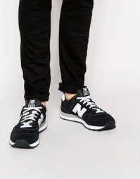 Замшевые кроссовки New Balance 574 - Черный
