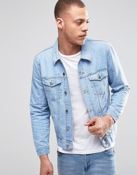 Джинсовая куртка из стираного денима в стиле 80‑х Dr Denim Brian