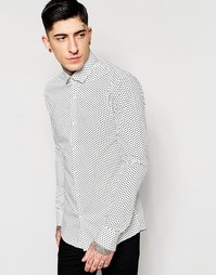 Рубашка с принтом в горошек Scotch &amp; Soda - Белый