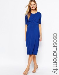 Платье с запахом для беременных ASOS Maternity NURSING - Темно-синий
