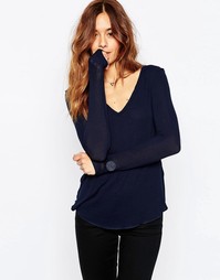 Мягкий лонгслив ASOS The New Forever - Темно-синий