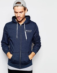 Худи на молнии Jack Wills Ederton Summer - Jw темно-синий