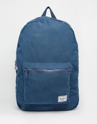 Выбеленный парусиновый рюкзак Herschel Supply Co Daypack - Темно-синий