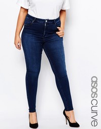 Слегка выбеленные джеггинсы ASOS CURVE Sculpt Me - Синий