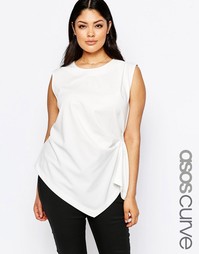 Топ-безрукавка оригами ASOS CURVE - Слоновая кость