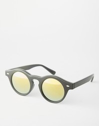 Круглые солнцезащитные очки с зеркальными линзами Trip