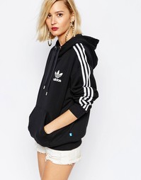 Худи через голову с 3 полосками adidas Originals Adicolour - Черный