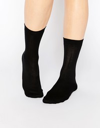 Носки с добавлением шелка Calvin Klein - Black silk
