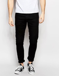 Эластичные джинсы узкого кроя с байкерской отделкой Jack &amp; Jones