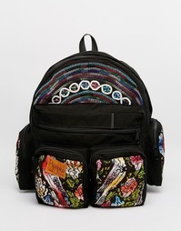 Рюкзак ручной работы с яркой вышивкой Hiptipico - Мульти