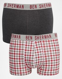 Комплект из 2 боксеров Ben Sherman - Красный