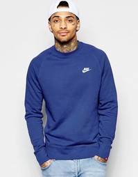 Свитшот с круглым вырезом Nike AW77 545137-455 - Синий
