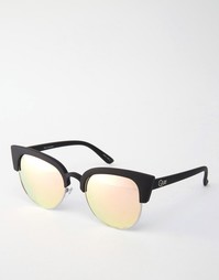 Солнцезащитные очки кошачий глаз Quay Australia Avalon - Pink mirror