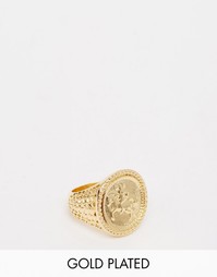 Золотистое кольцо ASOS Sovereign - Золотой