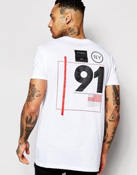 Футболка с номером на спине ASOS - Белый