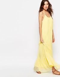 Платье макси Vila Volumious - Pale banana