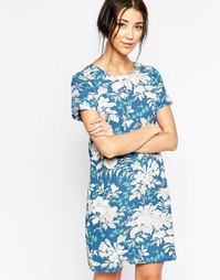 Цельнокройное платье с цветочным принтом Sugarhill Boutique - Синий