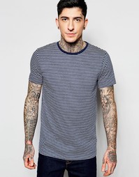 Футболка в тонкую синюю полоску Lindbergh - Blue mel