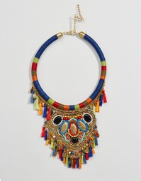 Ожерелье с кисточками ASOS Carnival - Мульти