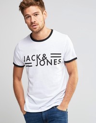 Футболка с принтом Jack &amp; Jones Jack &amp; Jones - Белый