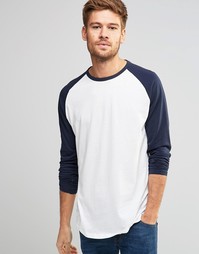 Лонгслив с контрастными рукавами реглан Jack &amp; Jones