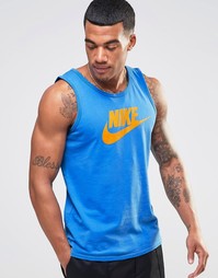 Синяя майка Nike Futura 729833-435 - Синий