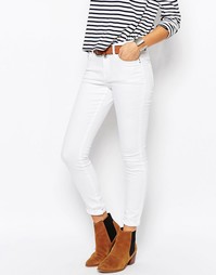 Облегающие джинсы с завышенной талией Esprit - Белый