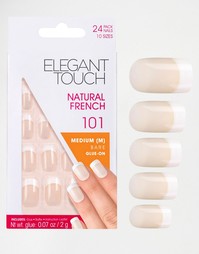 Накладные ногти средней длины Elegant Touch - Французский маникюр 101