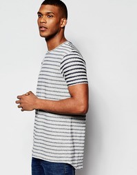 Длинная футболка в полоску ASOS