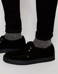 Замшевые туфли-криперы Farah Form Lo - Черный