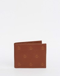 Бумажник с тиснеными пингвинами Original Penguin - Рыжий